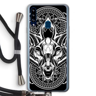 Oh Deer: Samsung Galaxy A20s Transparant Hoesje met koord