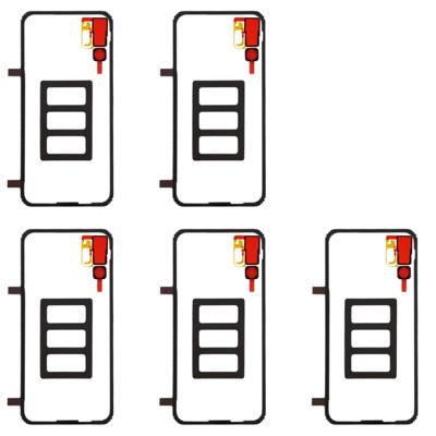 5 set terug behuizing cover zelfklevende sticker set voor Huawei P20 Pro