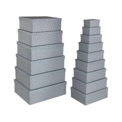 Set decoratieve dozen Versa Grijs Karton Blommor (15 Onderdelen)
