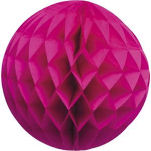 Papieren kerstballen - roze - 10 cm - kerstversiering