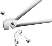 Union derailleurpad gh-101 met schroefset m8x0.75