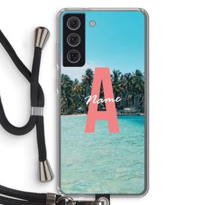 Pacific Dream: Samsung Galaxy S21 FE Transparant Hoesje met koord