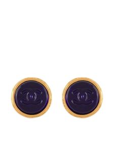 CHANEL Pre-Owned boucles d'oreilles à logo CC (1993)
