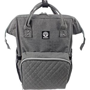 Dooky verzorgingstas backpack large grey melange Maat