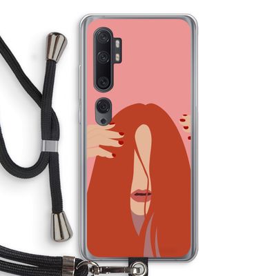 Woke up like this: Xiaomi Mi Note 10 Transparant Hoesje met koord
