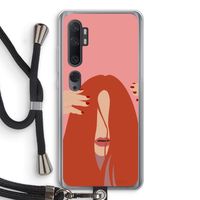 Woke up like this: Xiaomi Mi Note 10 Transparant Hoesje met koord