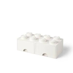 LEGO - Opberglade Brick 8, Wit - LEGO