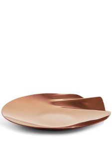 Zaha Hadid Design plateau Serenity en acier inoxydable - Marron