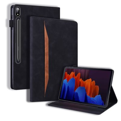 Lunso - Samsung Galaxy Tab S8 Ultra - Luxe Bookcase hoes - Zwart