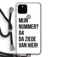 Da ziede van hier: Pixel 5 Transparant Hoesje met koord