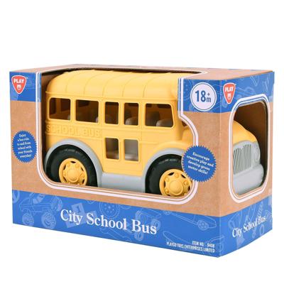 Playgo city schoolbus, van heel stevig kunststof gemaakt