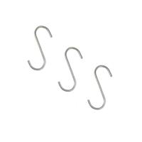 Benson S-haken / ophanghaken - 3x stuks - metaal - ophanghaakjes
