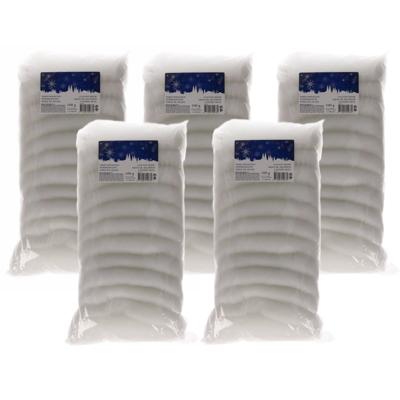 Sneeuw watten - 5x - zak - 100 gram - winterdecoratie - winterversiering