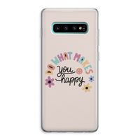 Happy days: Samsung Galaxy S10 Plus Transparant Hoesje