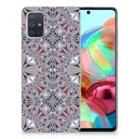 Samsung Galaxy A71 | TPU | Siliconen hoesje | Flower Tiles Samsung Galaxy A71 | TPU | Siliconen hoesje | Flower Tiles