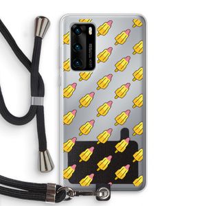 Waterijsjes: Huawei P40 Transparant Hoesje met koord