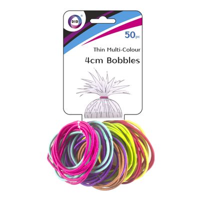 50x stuks Gekleurde haarelastiekjes