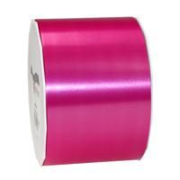 Cadeaulint/sierlint Satijn breed - 9 cm x 91 meter - fuchsia - cadeaus inpakken - decoratie