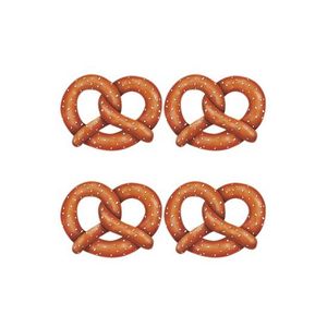 8x Pretzels muurdecoratie borden   -