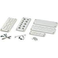 Fibox MB 10889 SET Kabeldoorvoeringsplaat Polycarbonaat Grijs-wit (RAL 7035) 1 stuk(s) - thumbnail