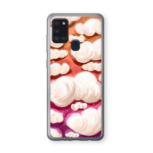 Katoen Wolken: Samsung Galaxy A21s Transparant Hoesje