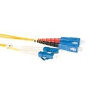 ACT 10 meter LSZH Singlemode 9/125 OS2 glasvezel patchkabel duplex met LC en SC connectoren