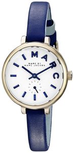 Horlogeband Marc by Marc Jacobs MBM1354 Leder Blauw 8mm