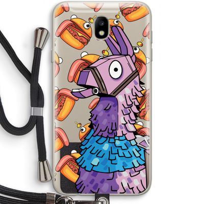 Loot Burger: Samsung Galaxy J7 (2017) Transparant Hoesje met koord
