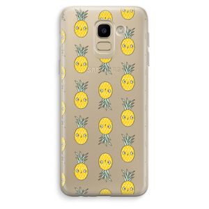Ananas: Samsung Galaxy J6 (2018) Transparant Hoesje