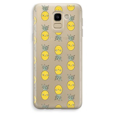 Ananas: Samsung Galaxy J6 (2018) Transparant Hoesje