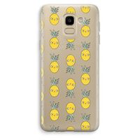 Ananas: Samsung Galaxy J6 (2018) Transparant Hoesje