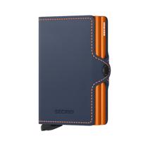 Secrid Twin Wallet Portemonnee Matte Night Blue-Orange