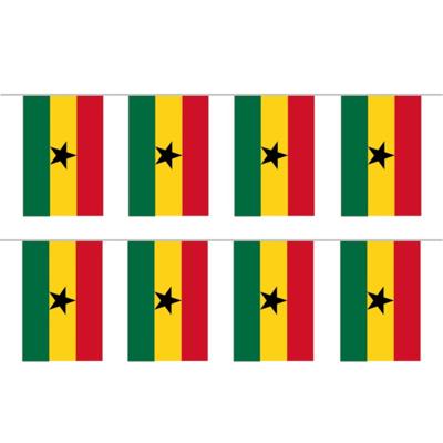 2x Buiten vlaggenlijn Ghana 3 meter