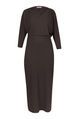 Ineke LS dress - espresso - 13405