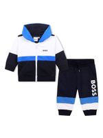 BOSS Kidswear survêtement à design colour block - Bleu - thumbnail