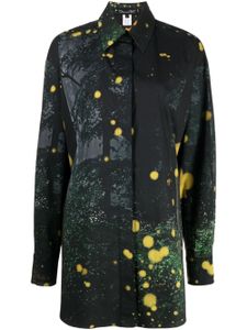 Oscar de la Renta chemise à imprimé Firefly - Noir