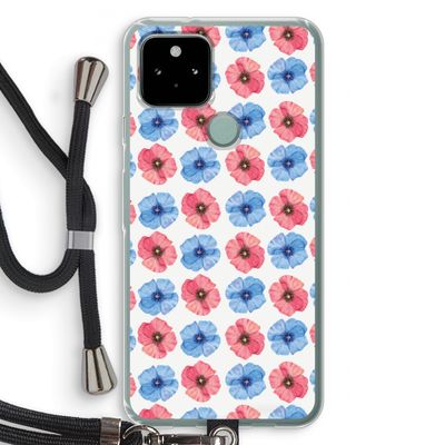 Klaproosjes: Pixel 5 Transparant Hoesje met koord
