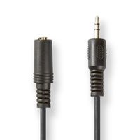 Nedis Stereo-Audiokabel | 3,5 mm Male | 3,5 mm Female | 2 m | 50 stuks - CAGT22050BK20 CAGT22050BK20