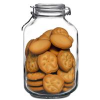 Weckpot/inmaakpot - 4L - glas - met beugelsluiting - luchtdicht - voorraadpot