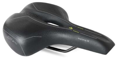 Fietszadel Selle Bassano Suprema 5zone EL Heren met elastomere demping - zwart