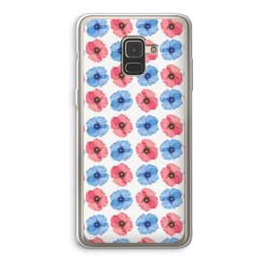 Klaproosjes: Samsung Galaxy A8 (2018) Transparant Hoesje
