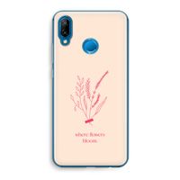 Where flowers bloom: Huawei P20 Lite Transparant Hoesje