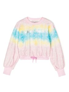 Alberta Ferretti Kids sweat tie-dye à encolure ronde - Rose