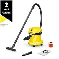 Nat- en droogzuiger KARCHER WD 2 Plus V-15/4/18 C - Polypropyleen tank 15 L - 1000W (Blowerfunctie)