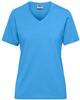 James & Nicholson JN1807 Ladies´ Bio Workwear T-Shirt - /Aqua - XS