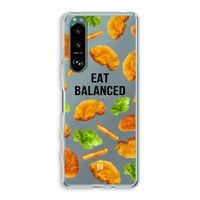 Eat Balanced: Sony Xperia 5 III Transparant Hoesje