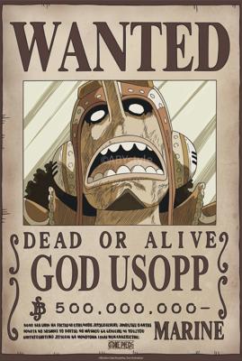 Poster One Piece Wanted Usopp Wano 38x52cm