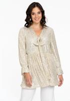 Yoek Tuniek V-hals | Beige | Maat 54/56