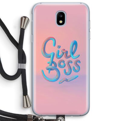 Girl boss: Samsung Galaxy J5 (2017) Transparant Hoesje met koord