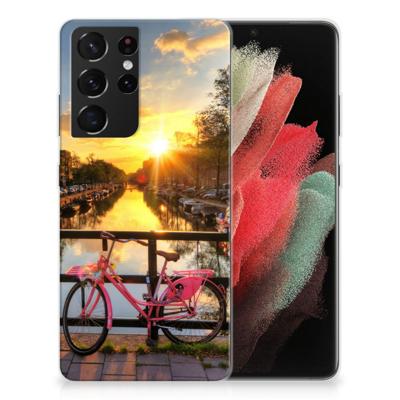 Samsung Galaxy S21 Ultra | Silliconen Back Cover | Amsterdamse Grachten